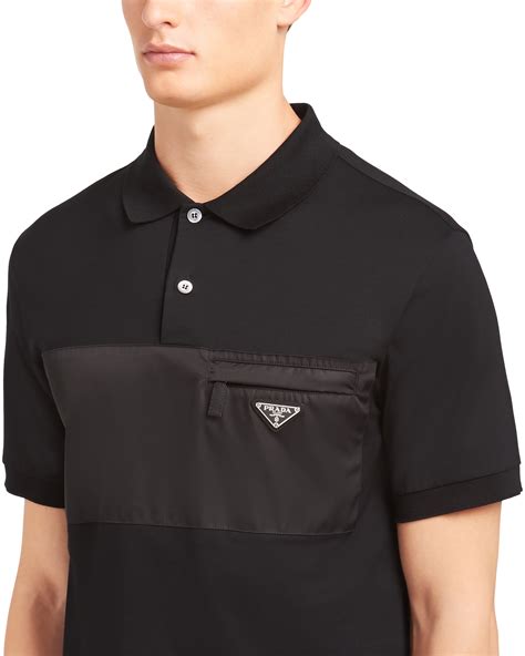 mens prada polo|prada polo tee price.